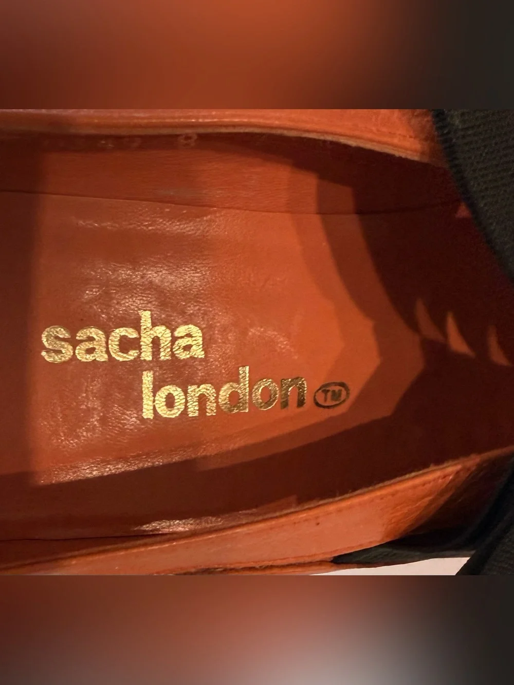 Sacha London Women's Orange Leather Bow Accent Mid-Heel Pumps 7